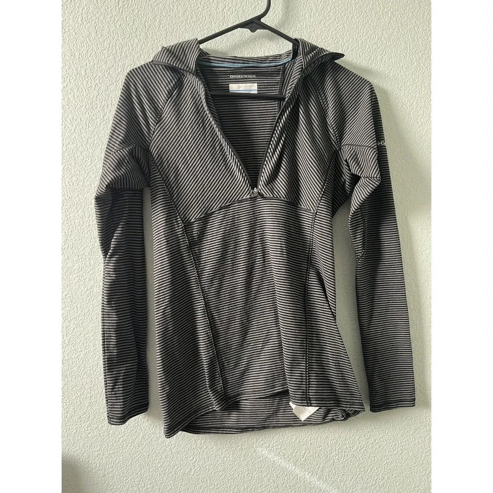 Columbia Women’s Striped Pullover 3/4 Zip Size S